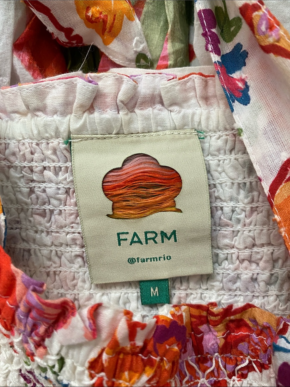 Farm Rio Layered Mix Print Dress. M. - Picture 3 of 9